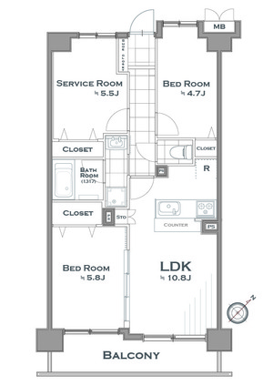 ライオンズマンション町田駅南間取図.jpg